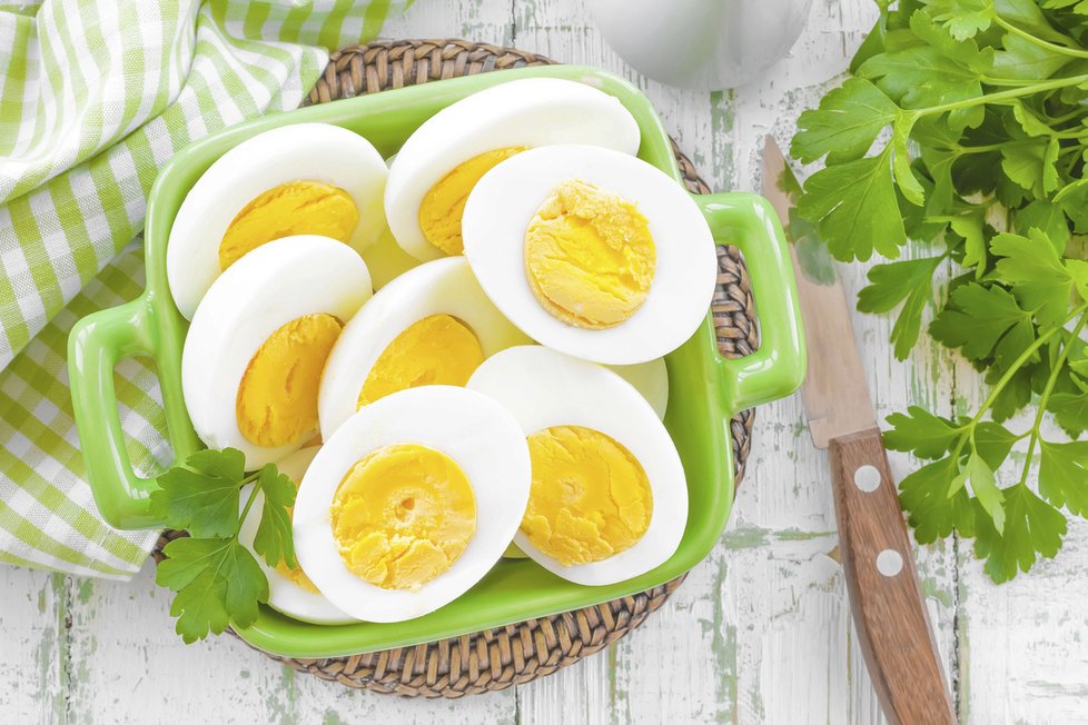 Uvařená vejce- ilustrační foto