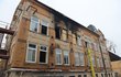 Vyhořelý domov pro zdravotně postižené ve Vejprtech.