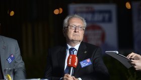 Jan Veleba během předvolební debaty Blesku v Jihlavě