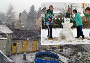 Bílé Velikonoce 2015: Sněžilo na řadě míst Česka