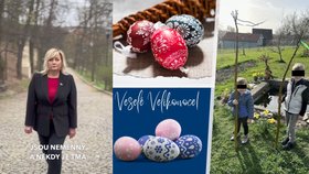 Velikonoce v politice: Ilustrační vejce, hlídání mrskačů i rozjímání na Petříně