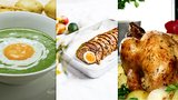 Dokonalé velikonoční menu: Špenátový krém, kuře s nádivkou a slavnostní sekaná