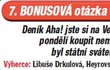 7. BONUSOVÁ otázka o 8000 Kč