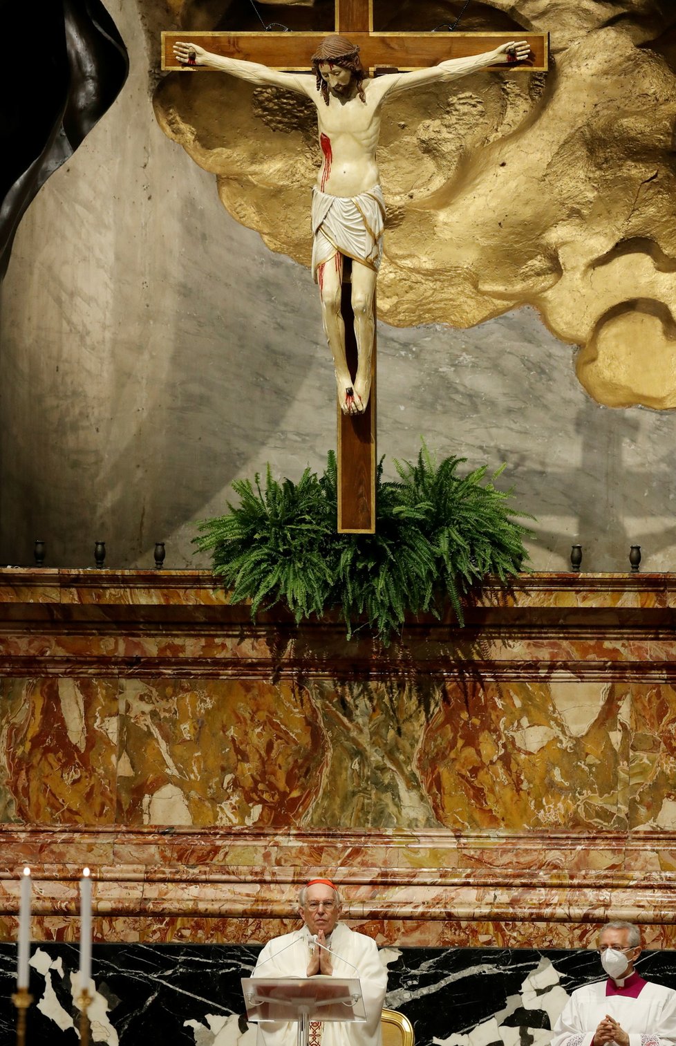 Velikonoční mše ve Vatikánu (1. 4. 2021)