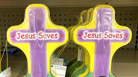 Velikonoce v USA: Křesťansky pojaté zboží v obchodech