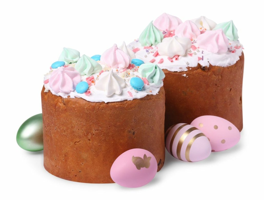 Velikonoční dort s barevnými pusinkami nadchne hlavně děti