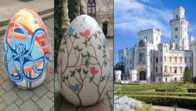 Unikátní velikonoční stezka: Hlubokou nad Vltavou lemují obří vejce!