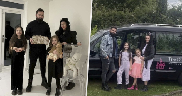 Pronásledují duchy a jezdí v pohřebáku: Rodinka připomíná slavné Addamsovy