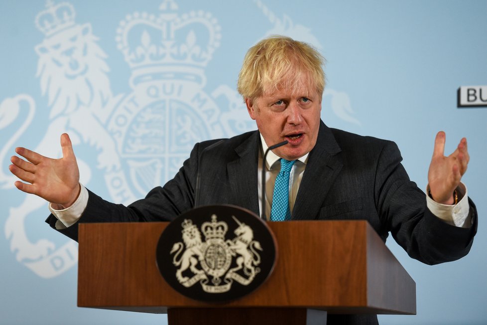 Britský premiér Boris Johnson.