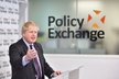 Britský ministr zahraničí Boris Johnson během projevu o brexitu.