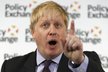 Britský ministr zahraničí Boris Johnson během projevu o brexitu.