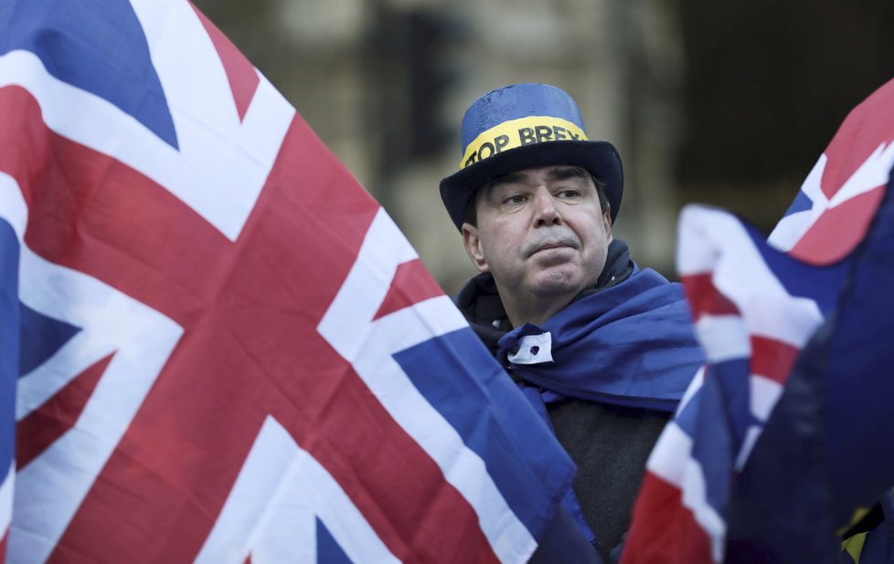 Protest proti brexitu.