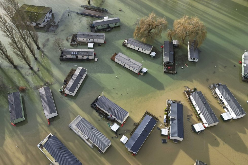 Následky bouře Henk ve Velké Británii (5.1.2024)