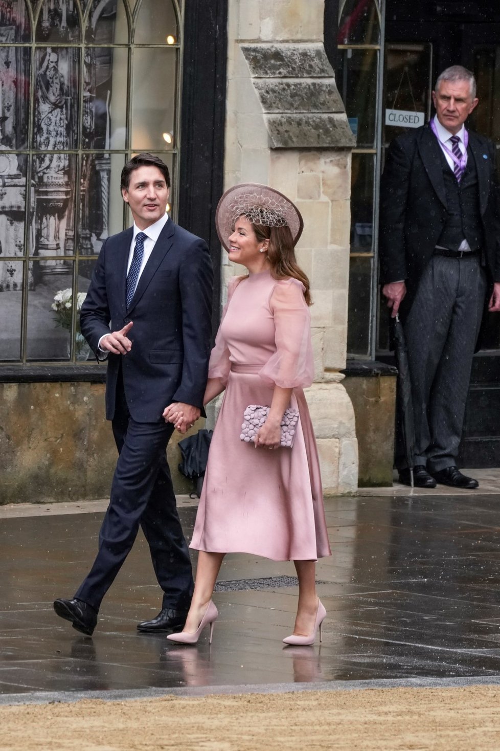 Korunovace Karla III. Kanadský premiér Justin Trudeau s manželkou. (6.5.2023)