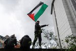 Demonstrace na podporu Palestinců v Londýně