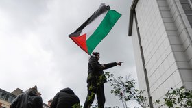 Demonstrace na podporu Palestinců v Londýně