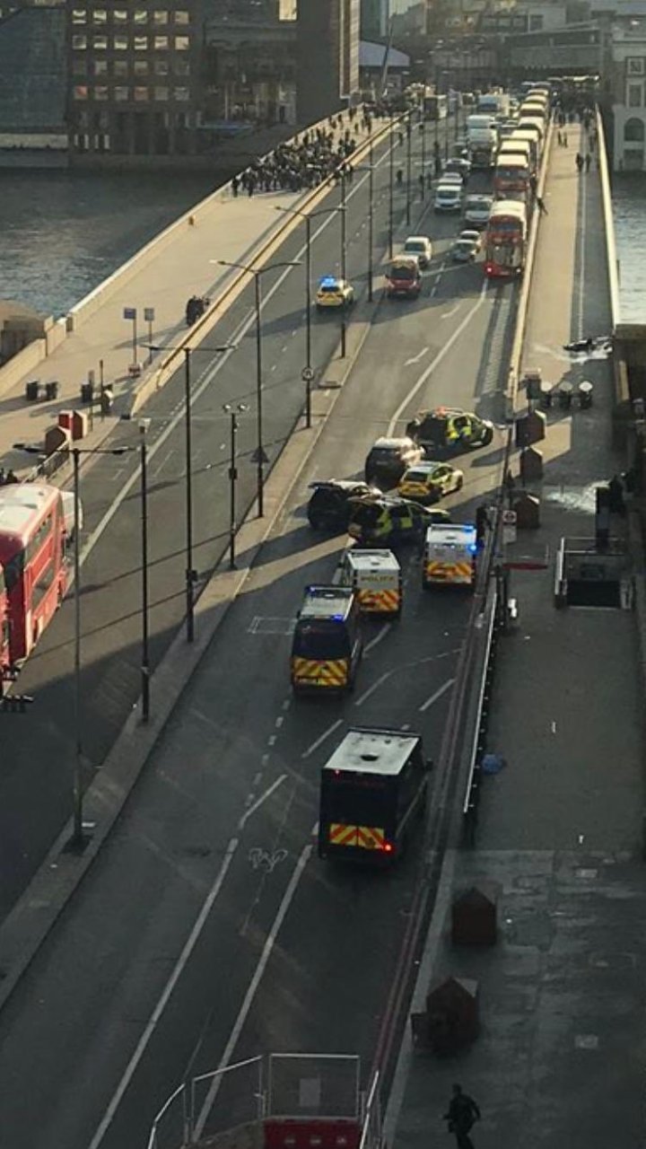 Zásah policie na London bridge.
