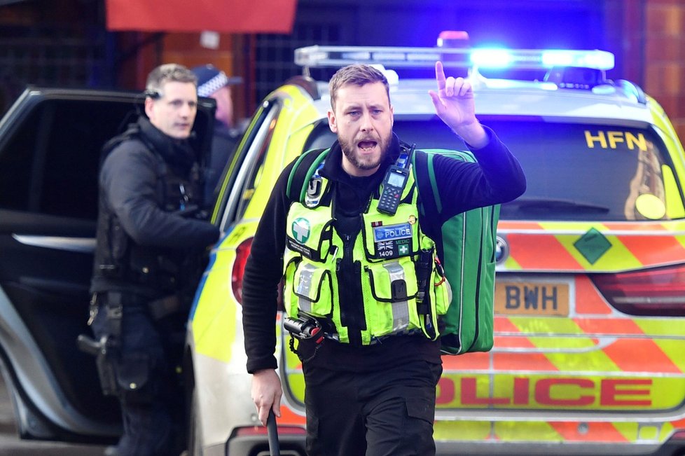 Zásah policie na London Bridge.