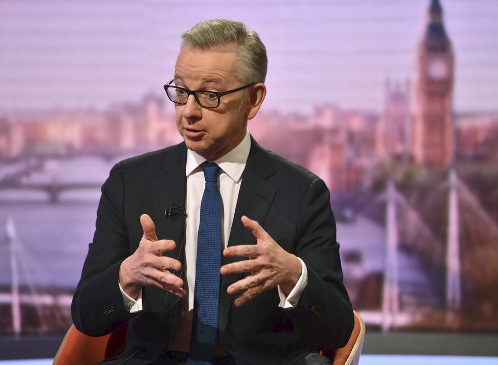 Ministr životního prostředí Michael Gove