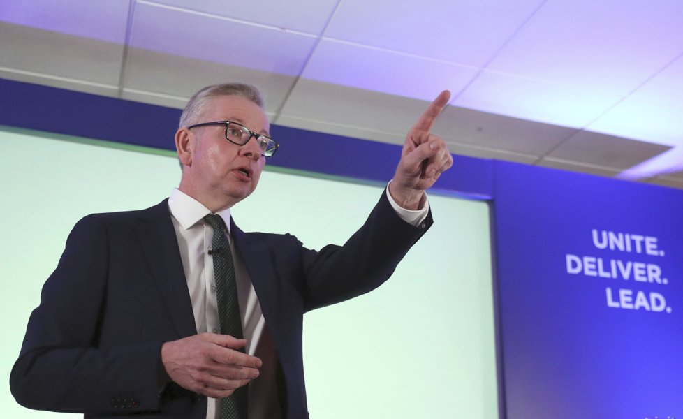 Ministr životního prostředí Michael Gove