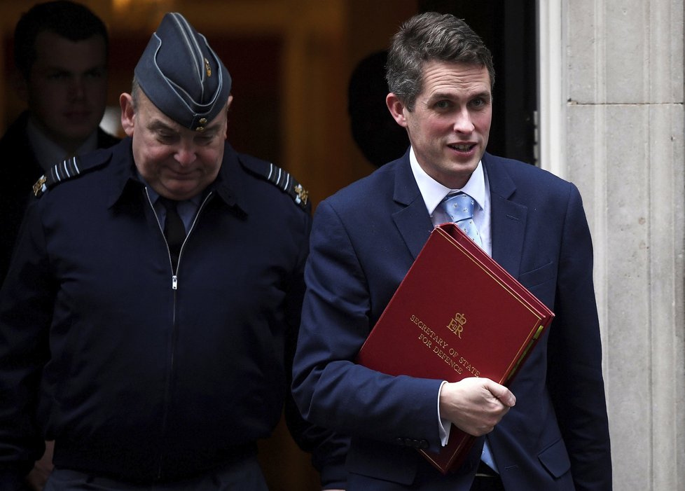 Ministr obrany Gavin Williamson.