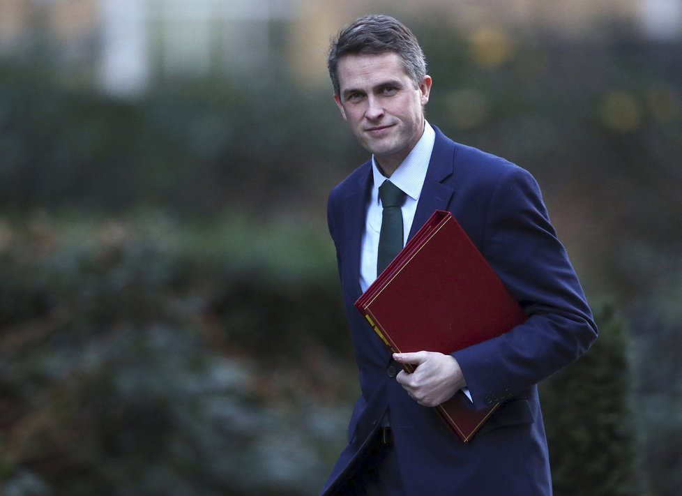 Ministr obrany Gavin Williamson.