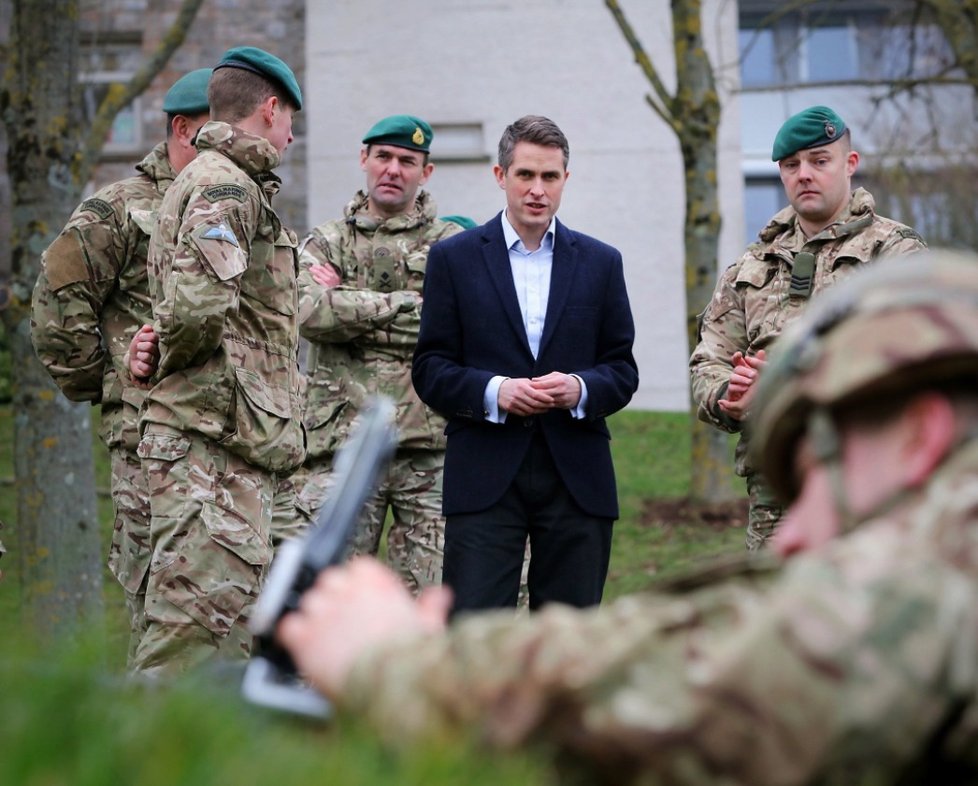 Ministr obrany Gavin Williamson.