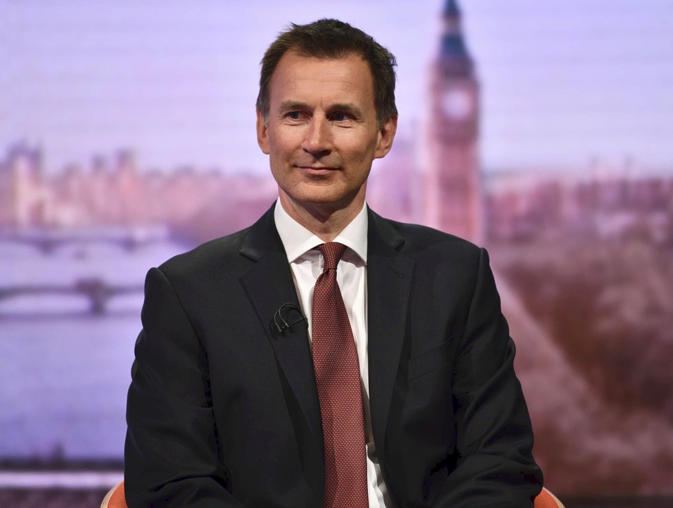 Britský ministr zahraničí Jeremy Hunt.