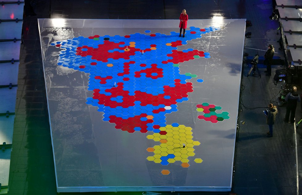 Předčasné volby v Británii: Volební mapa (13.12.2019)