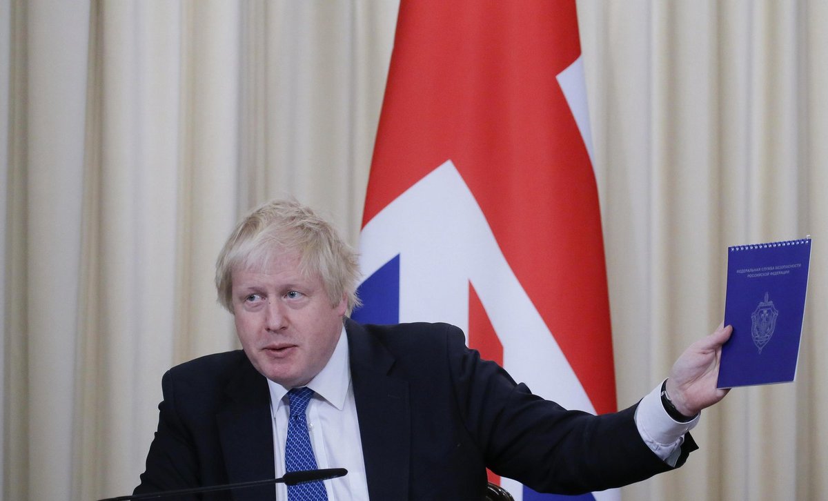 Britský ministr zahraničí Boris Johnson na návštěvě v Rusku