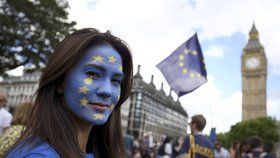 Londýnský protest proti brexitu