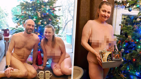 Britský pár stráví Vánoce nahý.
