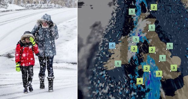 Británii zasáhne „sibiřská stvůra“. Během pár dnů teploty klesnou o 25 stupňů