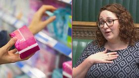 „Mám menstruaci,“ řekla britská poslankyně. A parlament začal jednat o drahých vložkách