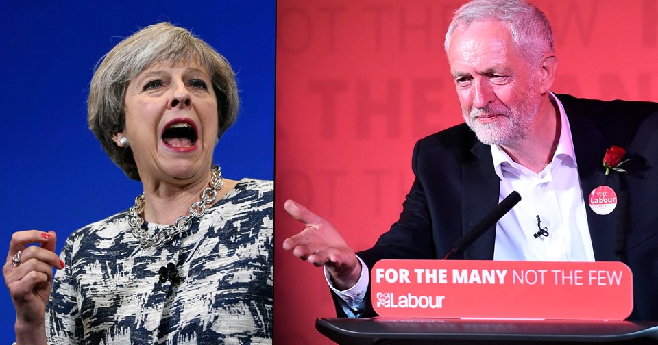 Předčasné britské volby: Premiérka Mayová vede do boje konzervativce, Jeremy Corbyn labouristy