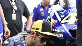 Velká cena České republiky, závod mistrovství světa silničních motocyklů, 6. srpna v Brně - Ital Valentino Rossi