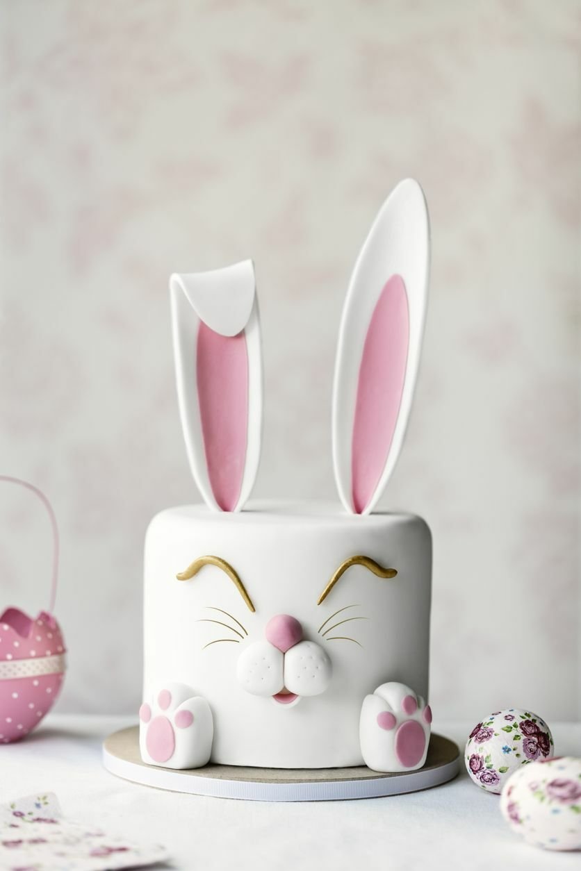 Velikonoční dort ve tvaru zajíčka