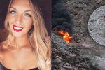 Krásná Becky zemřela při pádu vrtulníku. Další ženě se plamenům podařilo utéct.