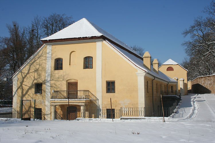 Velký (Löwitův) mlýn v zimě.