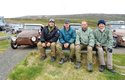 Expedice Velorexů: Láďa, Emil, Robert a Štěpán nad islandskou zátokou Öxarfjördur