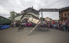 Na Slovácku obdivují velrybu ze šrotu: Gerda váží 1730 kilogramů!