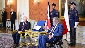 Nový britský velvyslanec Matthewa Fielda u Miloše Zemana (15.2.2023)