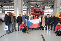 Velvyslanec USA navštívil pražské hasiče: Poděkoval za záchranné práce v Turecku
