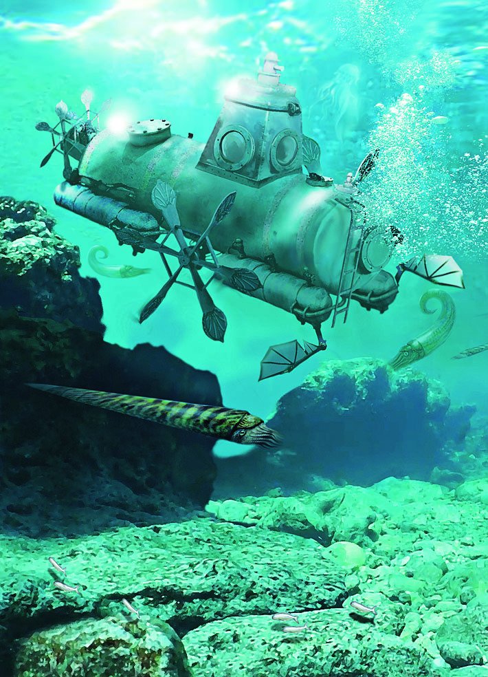 Ponorka Sumec hluboko pod hladinou silurských moří 