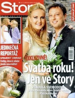 Když se Vendula vdávala, poskytla exkluzivní fotografie magazínu Story