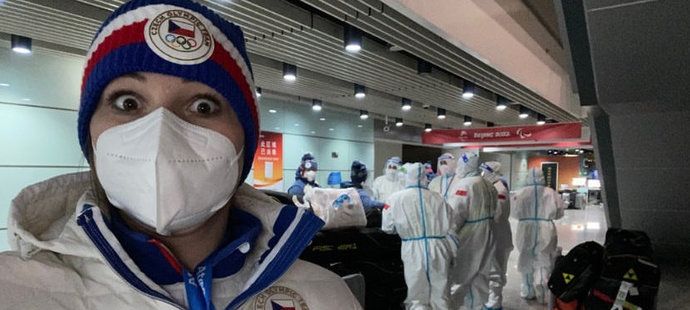 Vendula Hopjáková na olympijských hrách v Pekingu 2022.