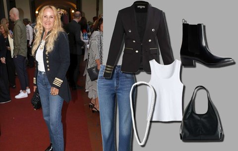 Mladistvý outfit podle Venduly Pizingerové (54): Elegantní sako zkrotila obyčejnými džínami