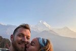 Vendula Pizingerová s manželem Josefem v Nepálu
