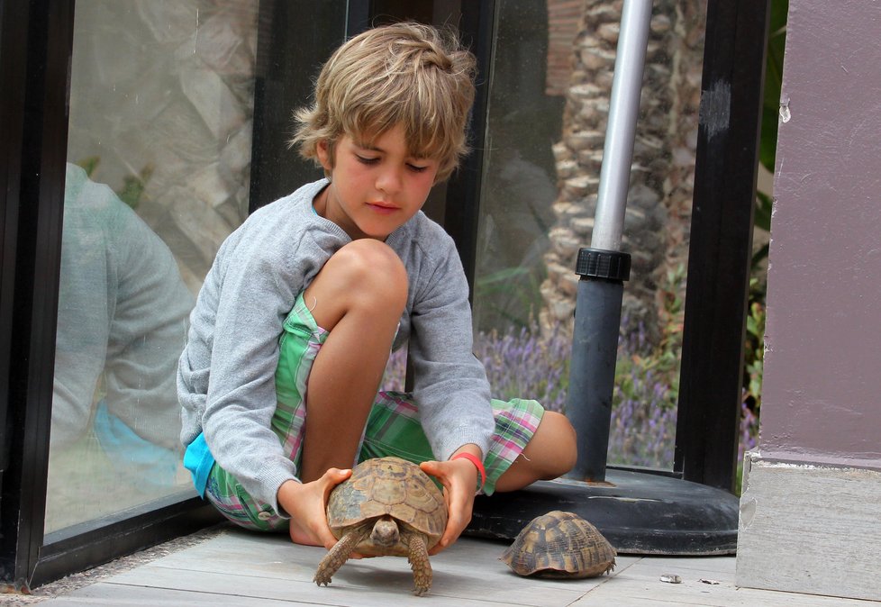 Jakub si vyhrál s volně žijícími želvami