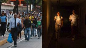 Venezuelská krize pokračuje, celá země se potýká se stále frekventovanějšími výpadky proudu.